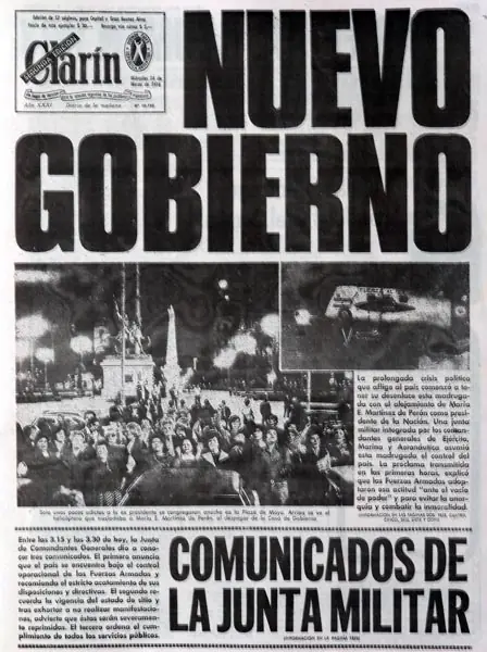 Tapas De El Diaro Clarin Durante El Golpe De Estado