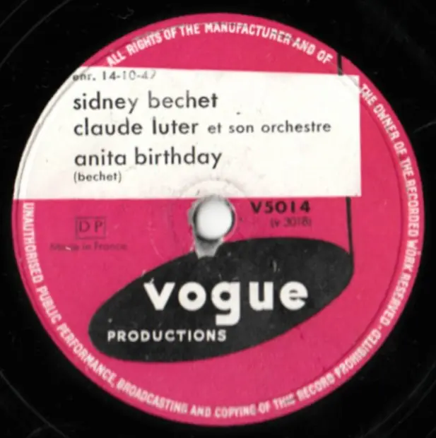 Sidney Bechet • Vogue V5014-V5042