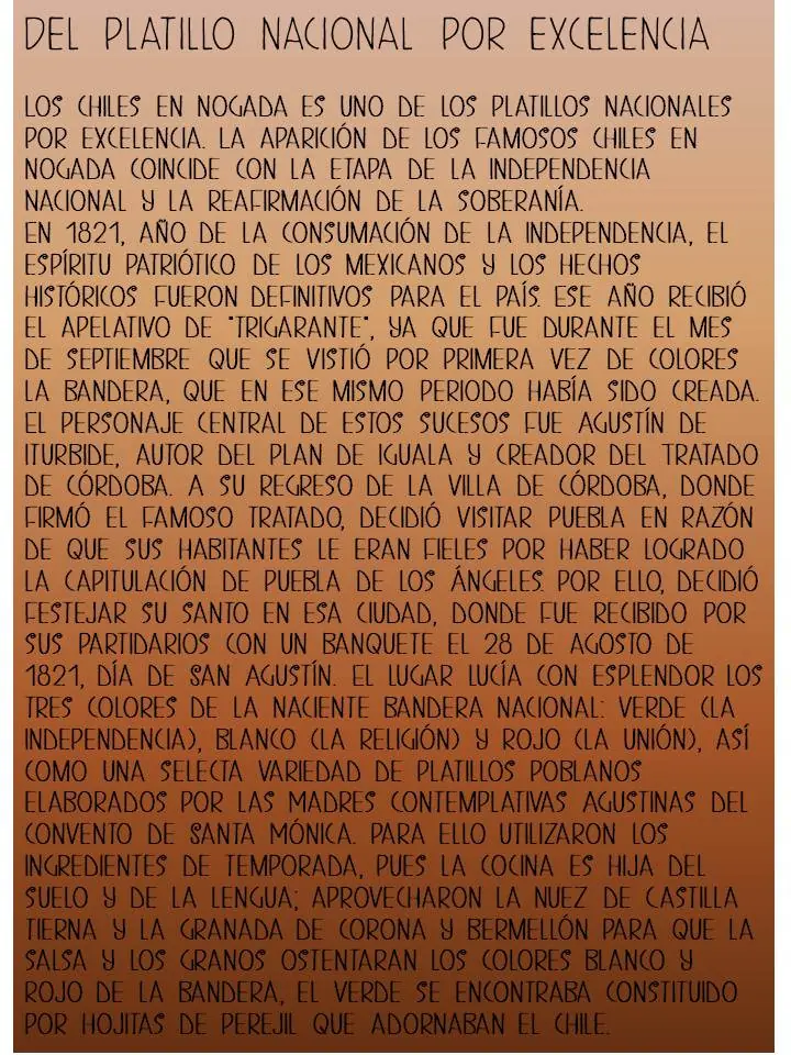 chiles en nogada