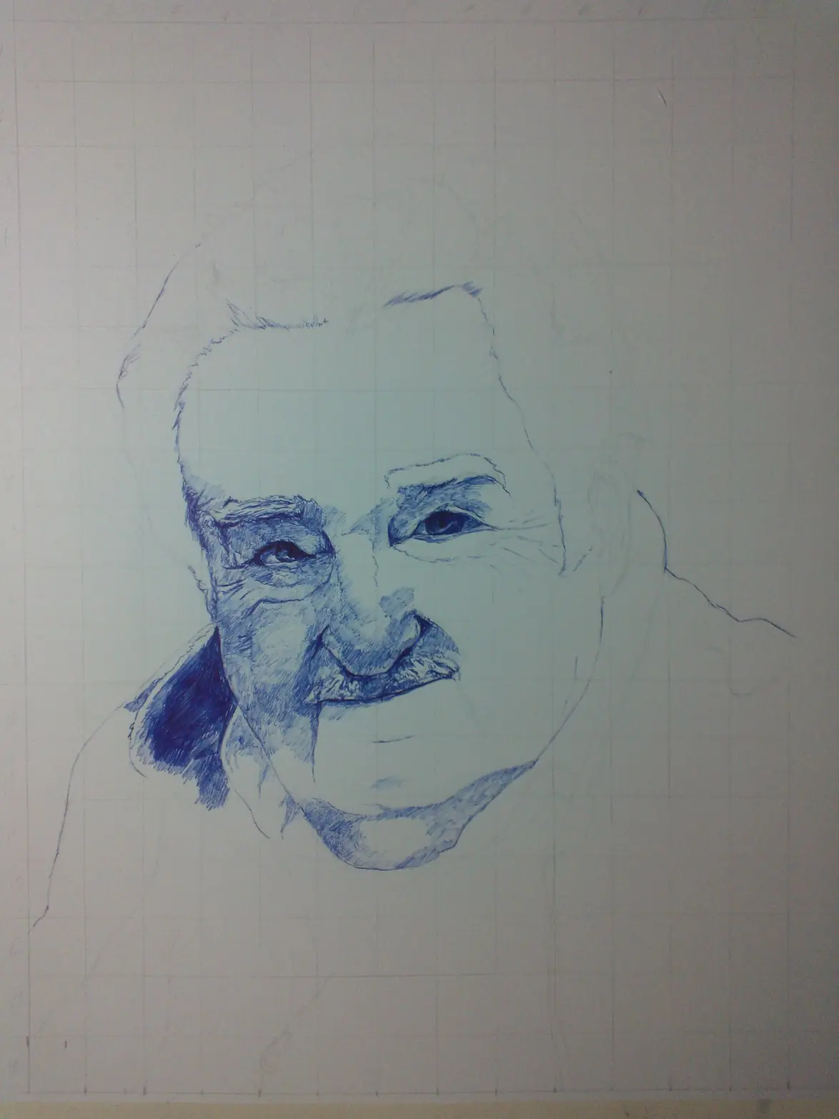 Mi retrato de Pepe Mujica con birome
