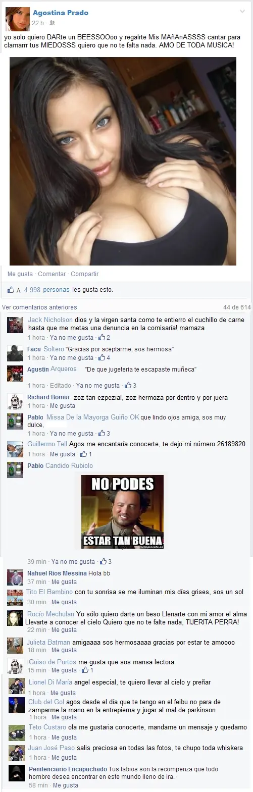 Diferencias entre el muro de un feo y el de una rica