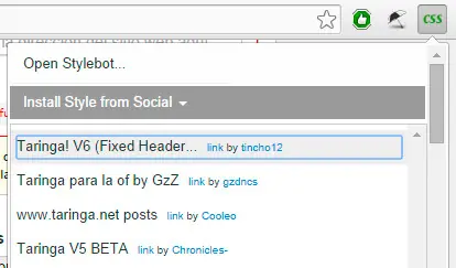 [Stylebot] Taringa V6 Fixed Header [Chrome]