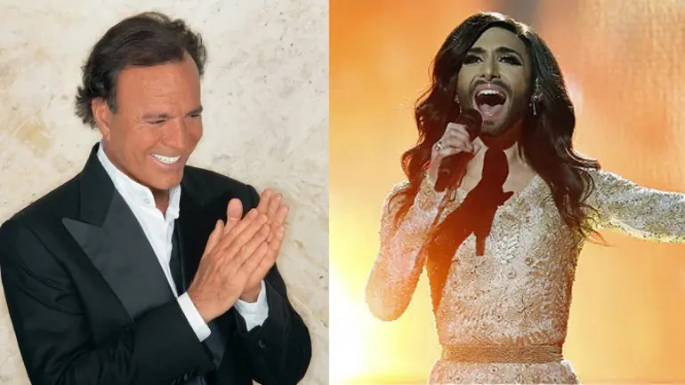Julio Iglesias elogió a "la mujer barbuda"