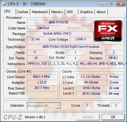 Overclocking de 9 Ghz con el AMD FX-8150