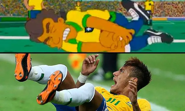 Los Simpson se burlan de Neymar (video)
