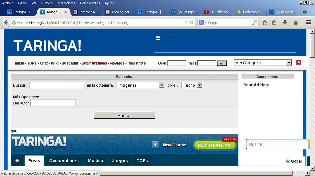 La máquina del tiempo en internet..., entra y probala :]-