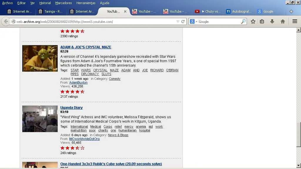 La máquina del tiempo en internet..., entra y probala :]-