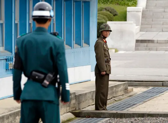 "La DMZ, frontera de las dos Coreas".