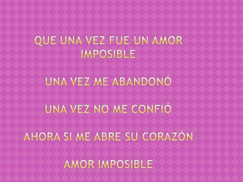 Poema propio - Amor Imposible [Por WP]