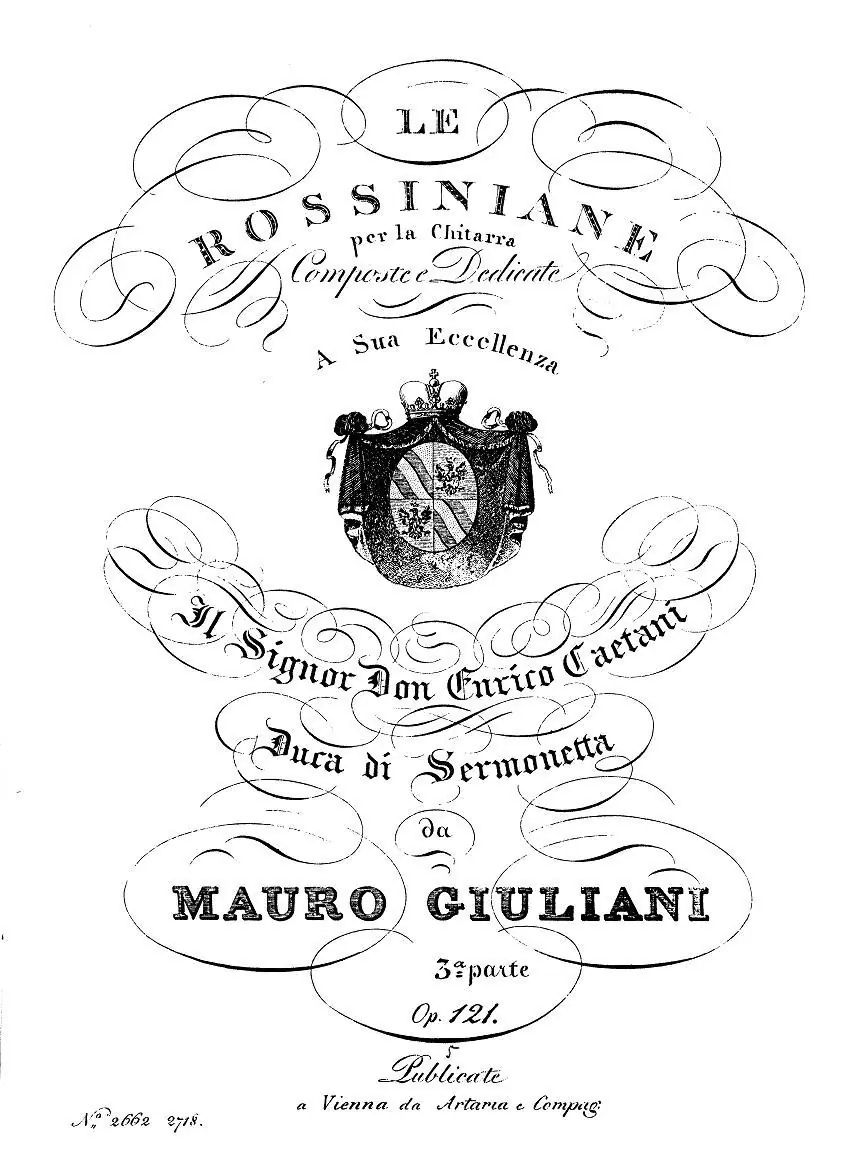 Giuliani Rosiniana nº 3