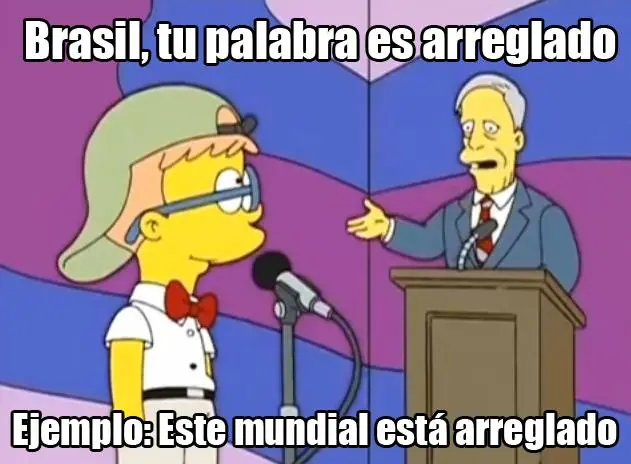 la realidad de brasil en el mundial - Los simpsons