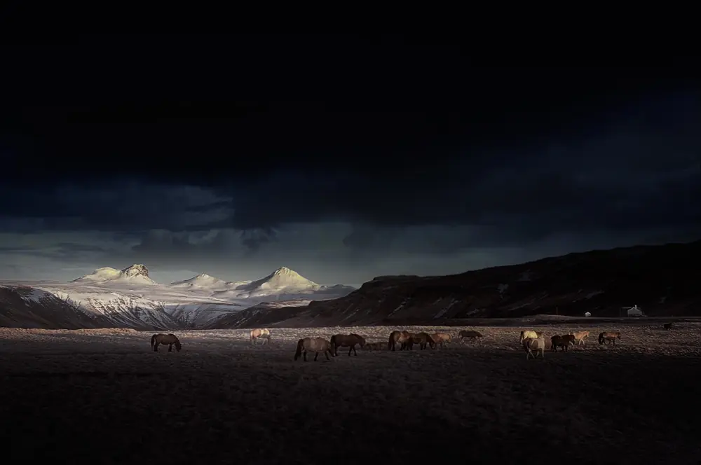 Islandia infrarroja.
