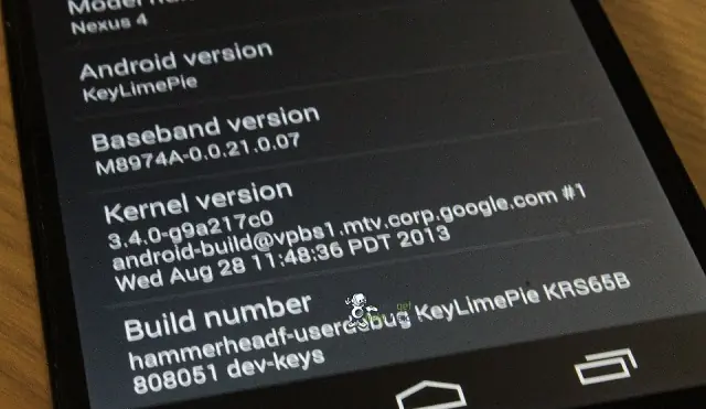 Fotos muestran la interfaz de Android 4.4