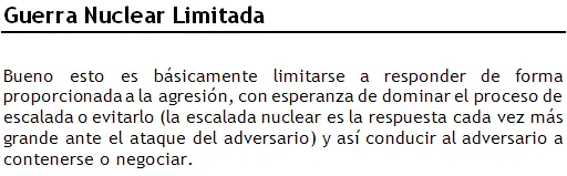 Estrategia de las armas nucleares