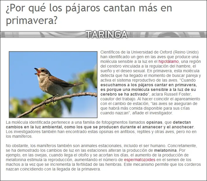 Preguntas y Respuestas: Naturaleza.
