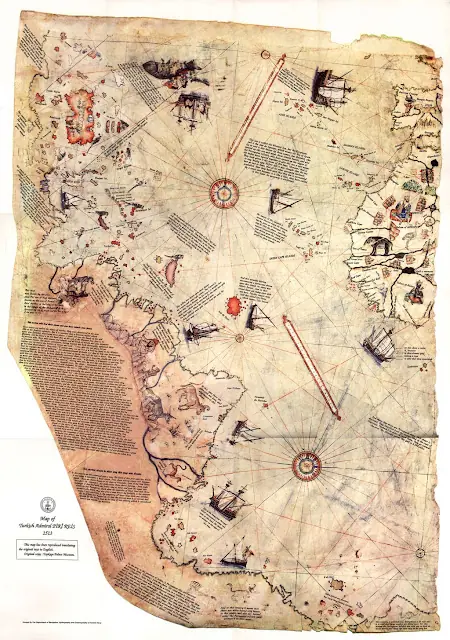 El mapa de Piri Reis revela detalles confusos