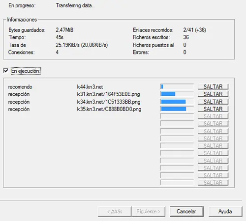 Copiar paginas web con winhttrack [tutorial detallado]