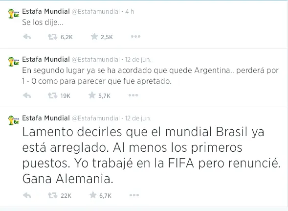 ¿Mundial Arreglado?