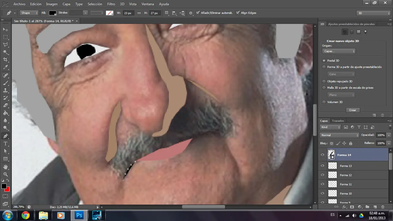 dibujo de mujica