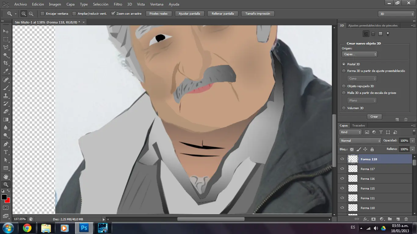 dibujo de mujica