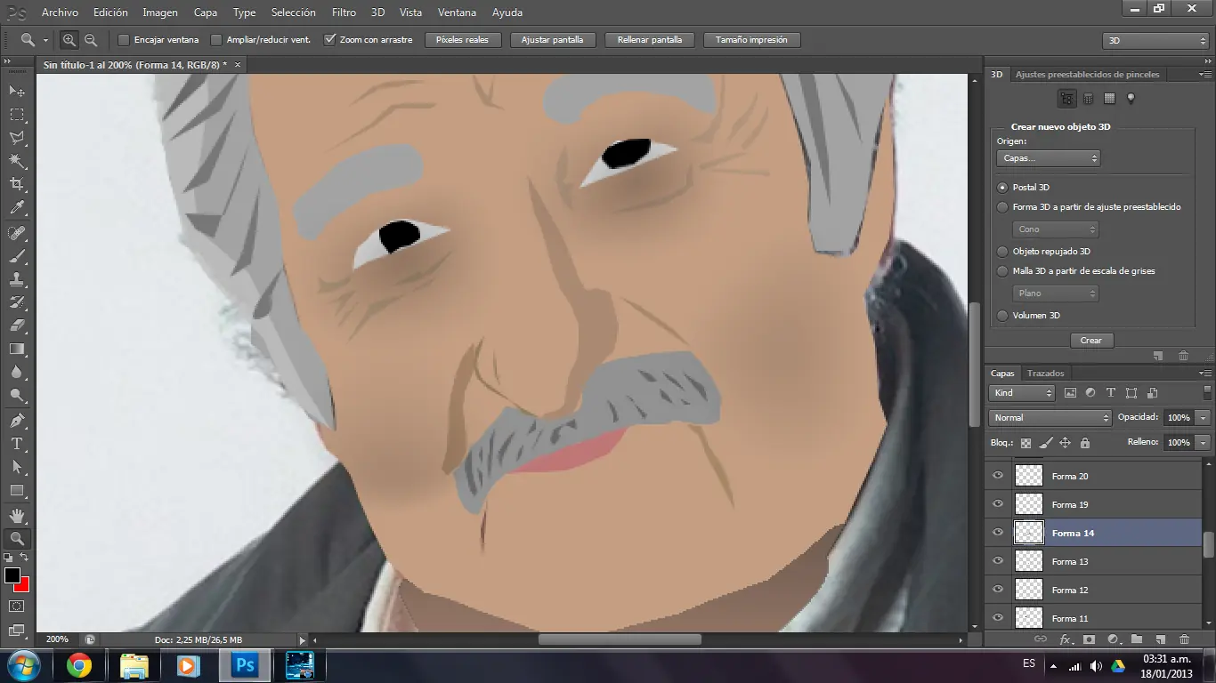 dibujo de mujica