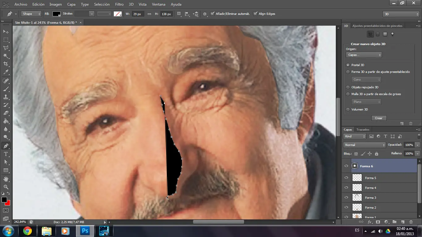 dibujo de mujica