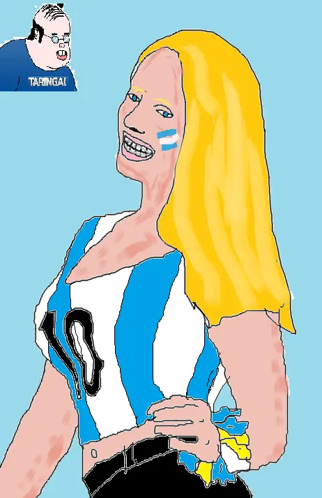 Dibuje a la rubia de los brackets en paint y te lo muestro