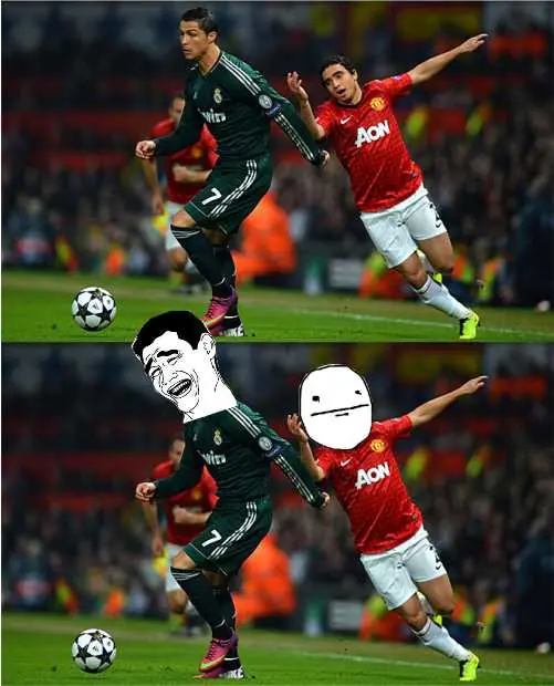 Manchester United vs Real Madrid con Humor