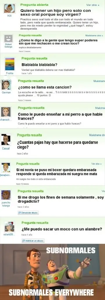 Memes y Gifs, comentan todos