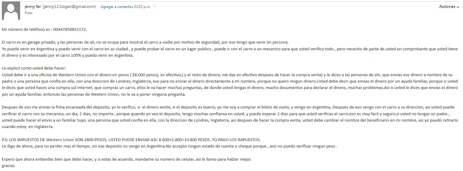 Fraude en MercadoLibre