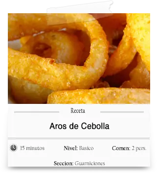 Tacos, Nachos, Quesadillas y Aros de Cebolla...