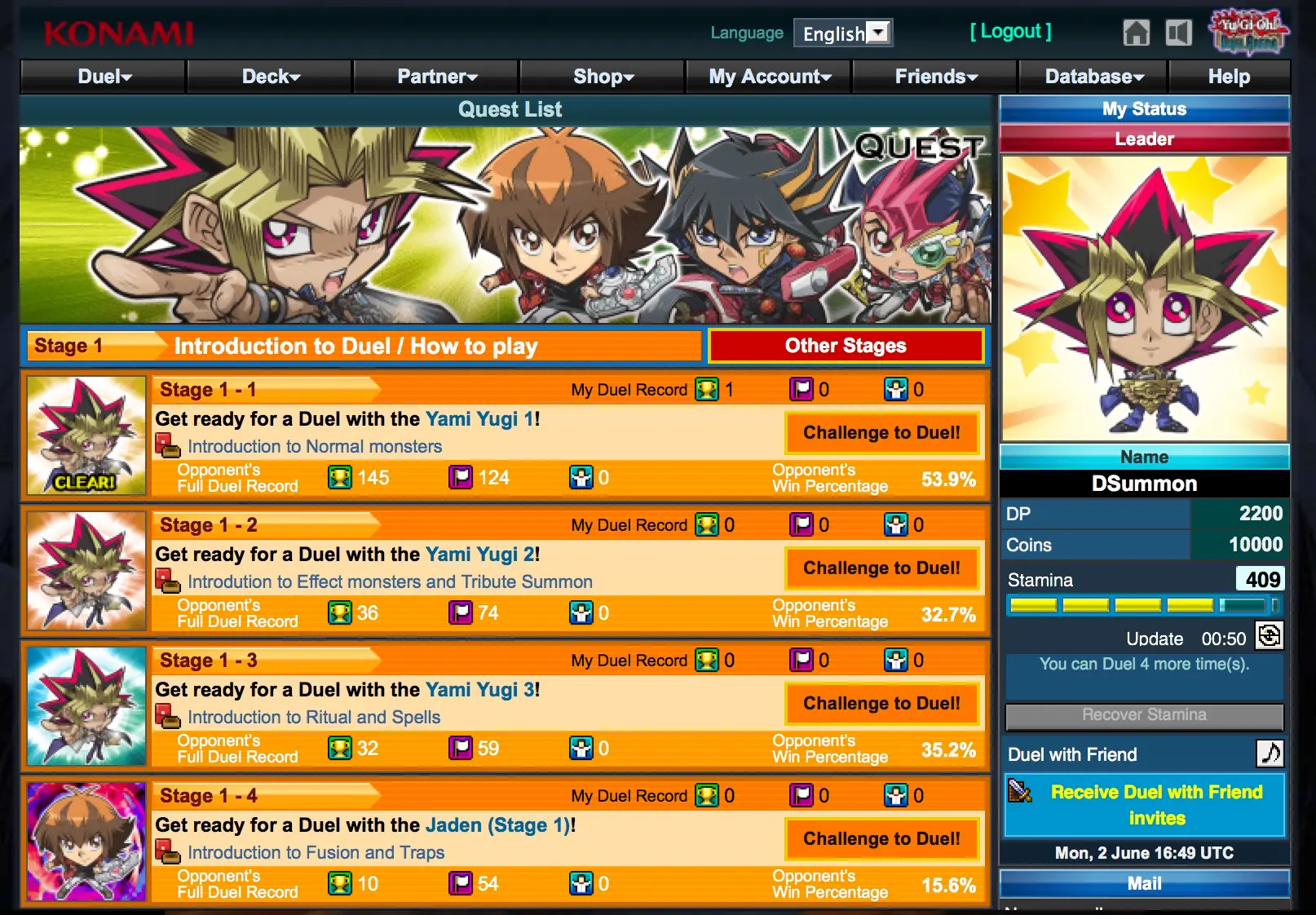 Yu-Gi-Oh Online Oficial Gratuito (Sin Instalación)