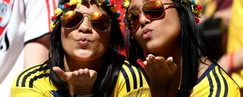 Colombianas en minifaldas