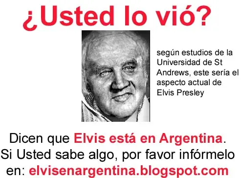 ¿Elvis En Argentina?