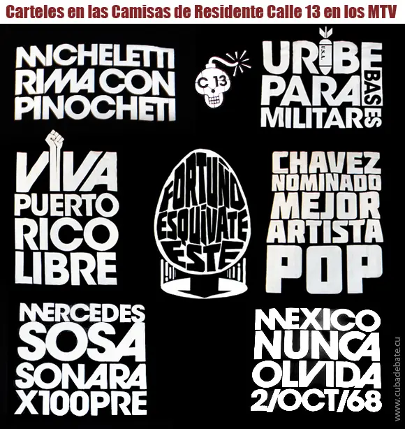 Los mensajes de Residente (Calle 13) en los premios MTV