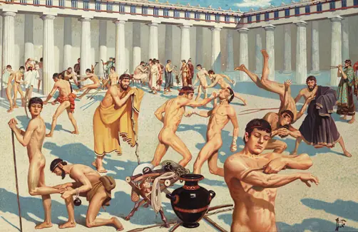 El origen del gimnasio en Grecia