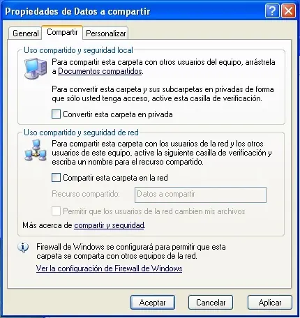 Configurar red entre Windows 7 y Windows XP