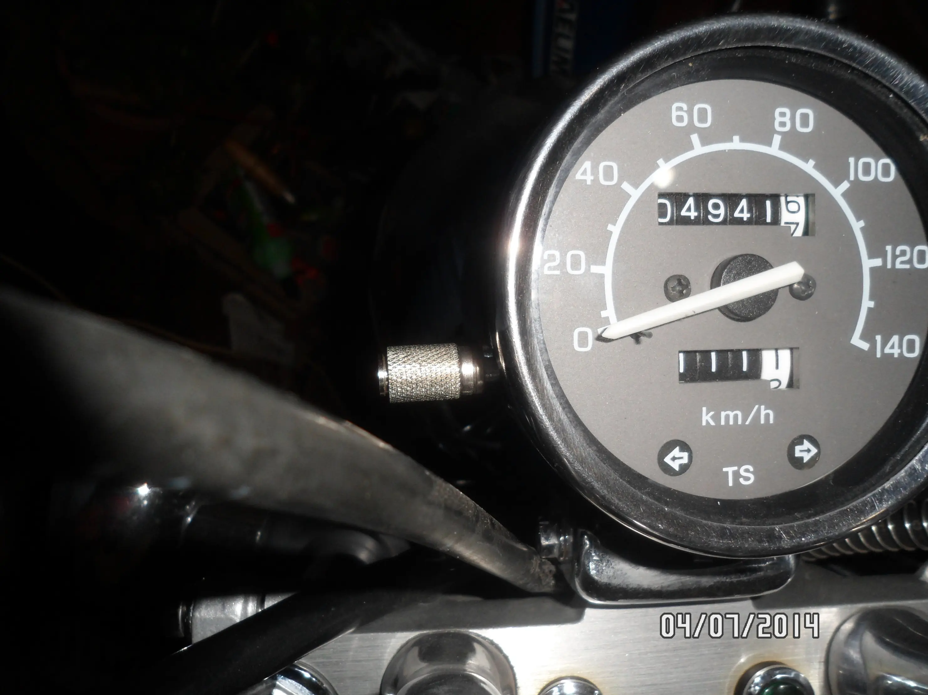 Perilla de odometro casera para moto