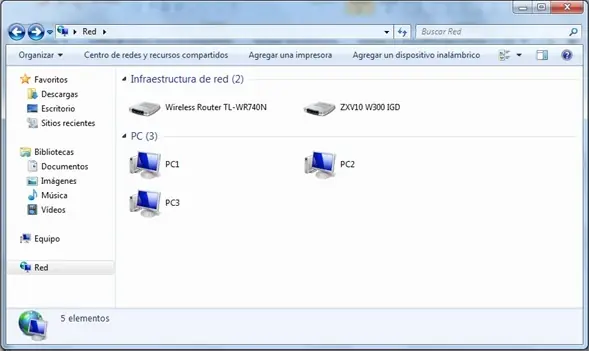 Configurar red entre Windows 7 y Windows XP