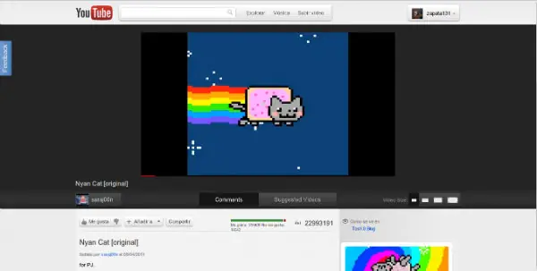 Volver a anterior Versión o interfaz de Youtube