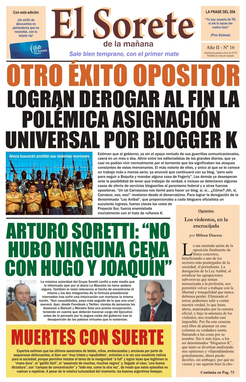 Últimas tapas del mejor diario del país