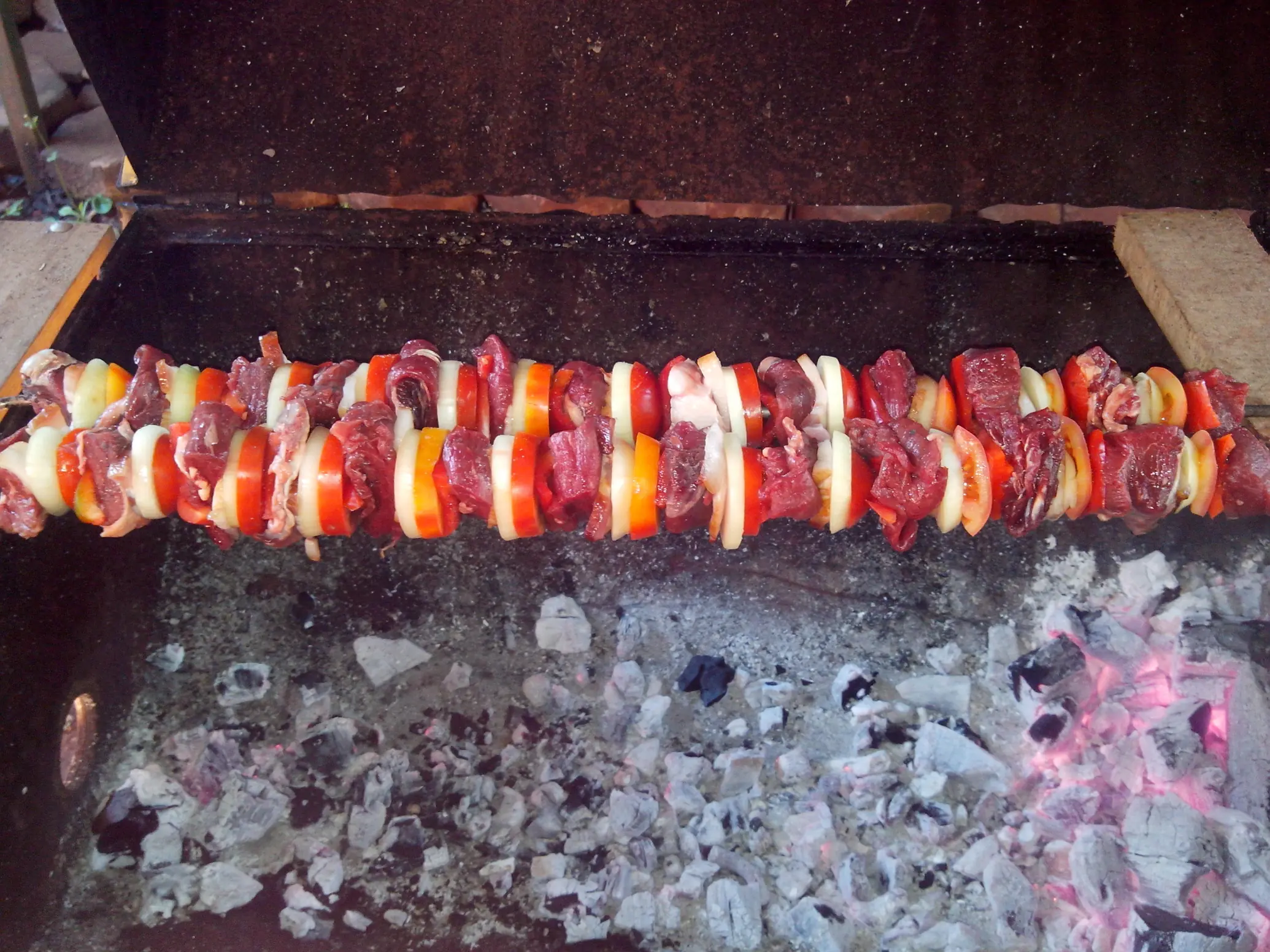Mirá los brochettes que cociné hoy