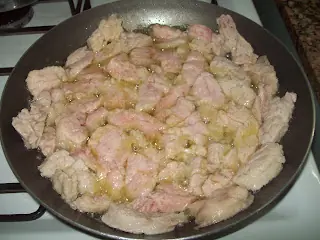 [Foto Receta] Mollejas al Verdeo con Papas