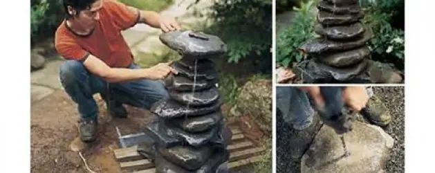Cómo construir una fuente zen