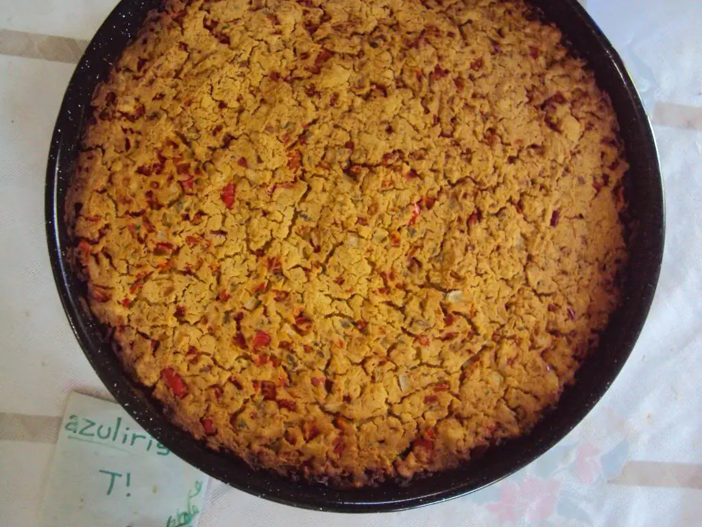 Fainá especial de garbanzos.Foto-Receta, mmm...irresistible
