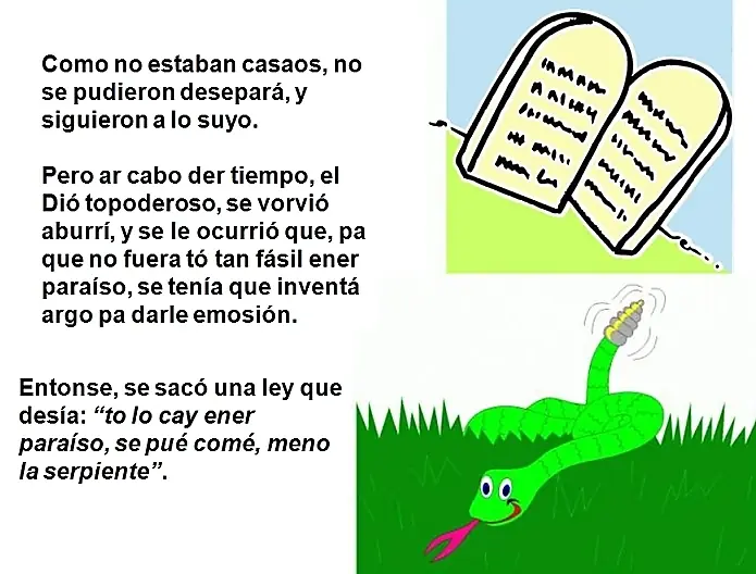la creacion humana contada de un andaluz