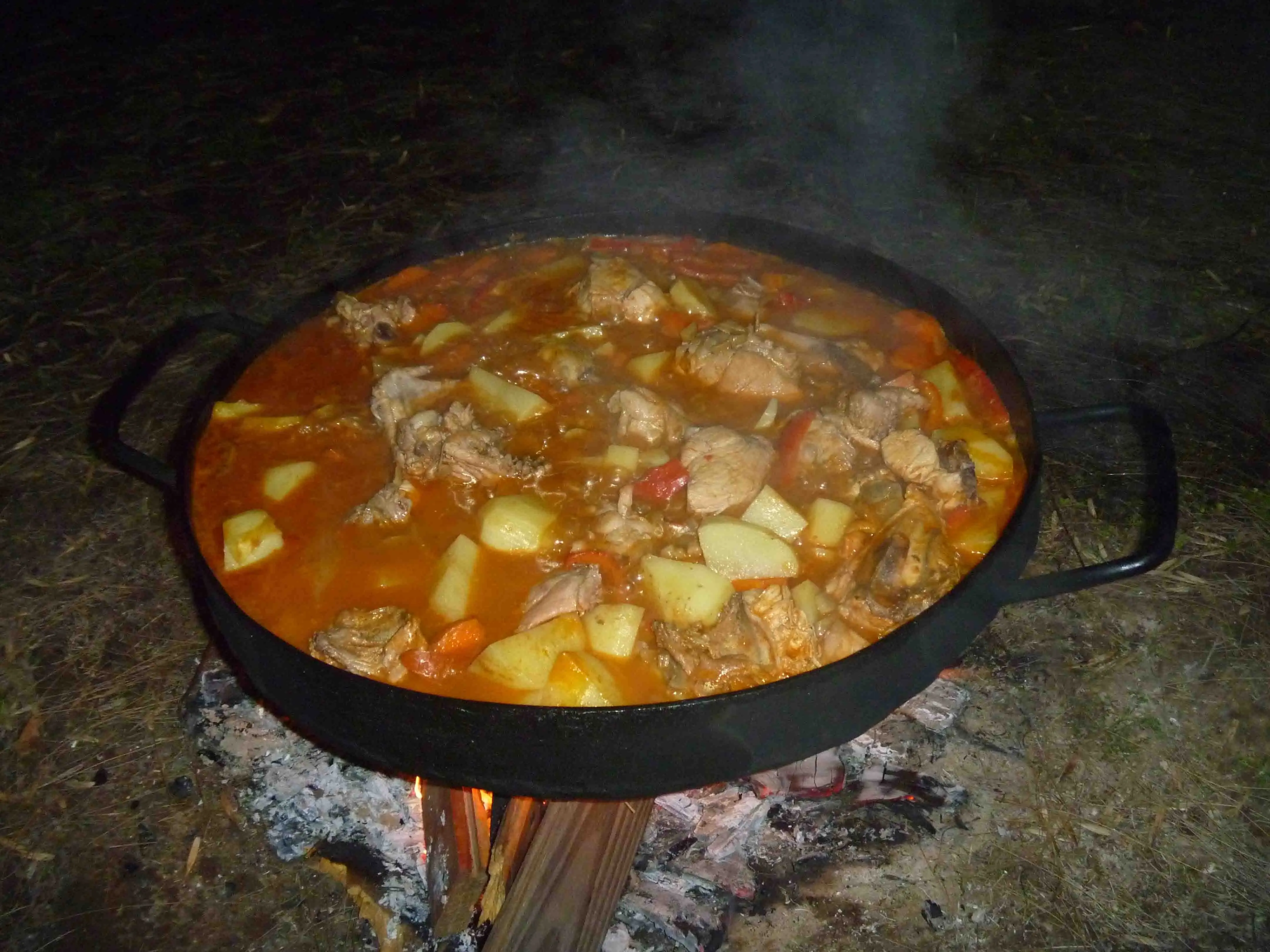 pollo al disco