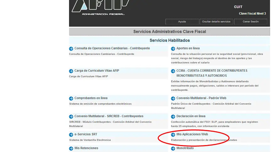 Formulario 4550 y declaracion jurada afip + pago VEP