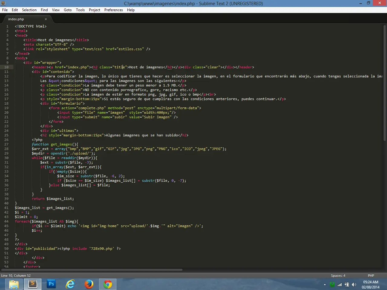 Crea tu host de imagenes