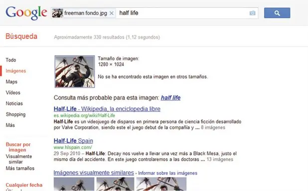 Realiza una búsqueda en Google a partir de una imagen